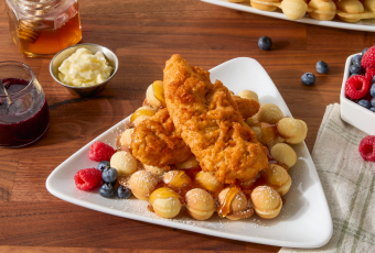 Hot Honey Chicken and Waffles
