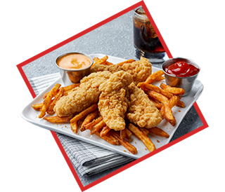 menu item featuring chicken tenderloins