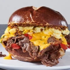 Philly Biergarten Steak & Egg Breakfast Sandwich Recipe