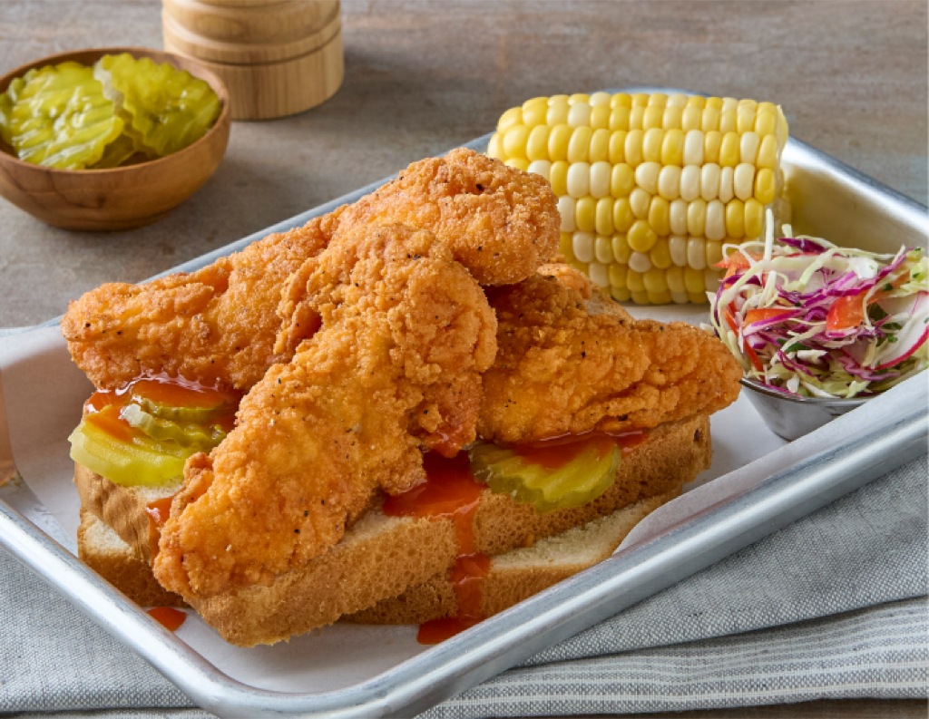 Breaded hot & spicy chicken tenderloins