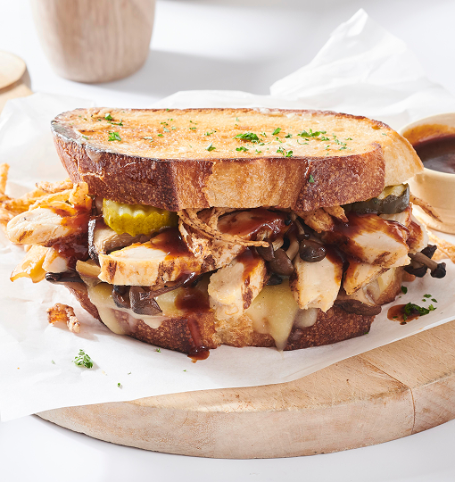 sandwich featuring chicken breast strips