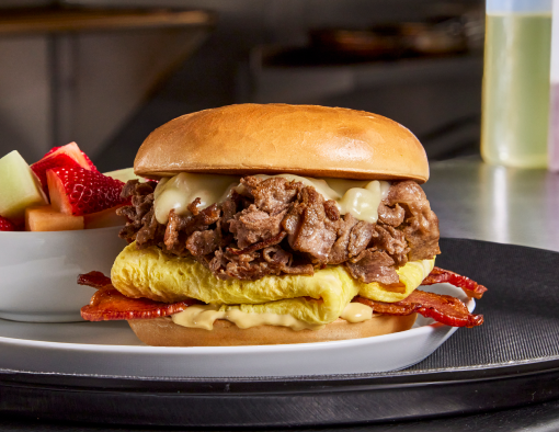 Steak & Bagel Sandwich