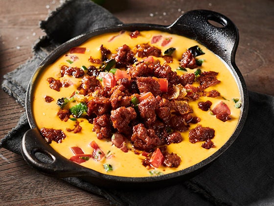 Image of Chorizo Queso in skillet.