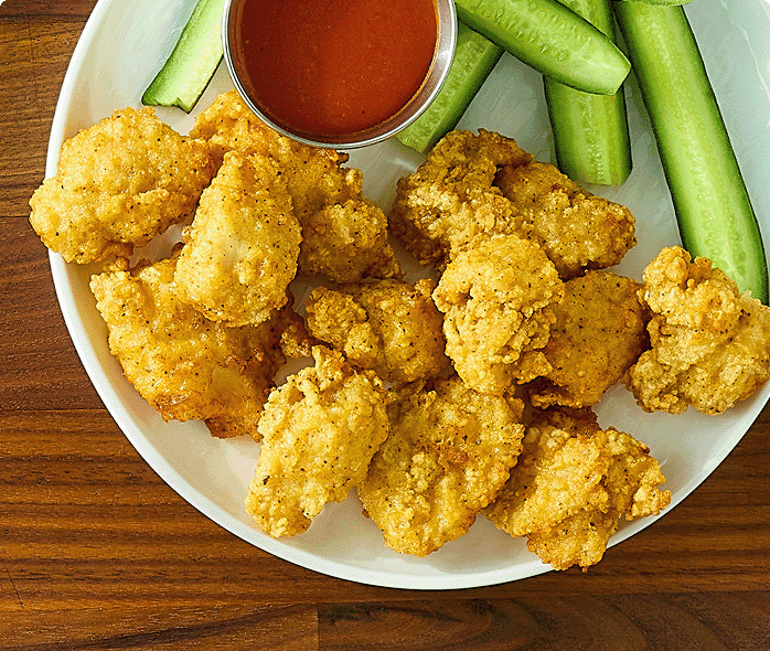 Fully Cooked Lightly Breaded Original Honey Chicken Breast Chunks
