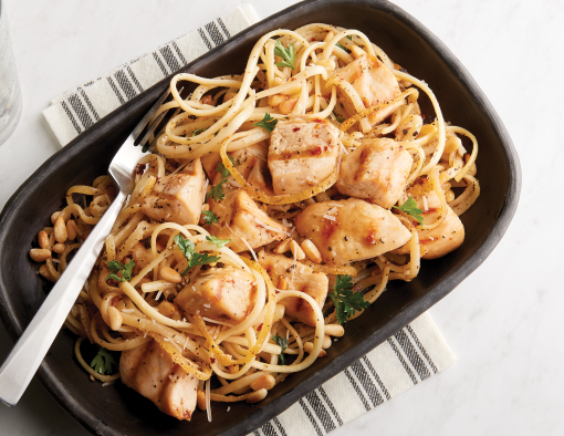 Parmesan Chicken & Linguine Al Forno cooked al forno style