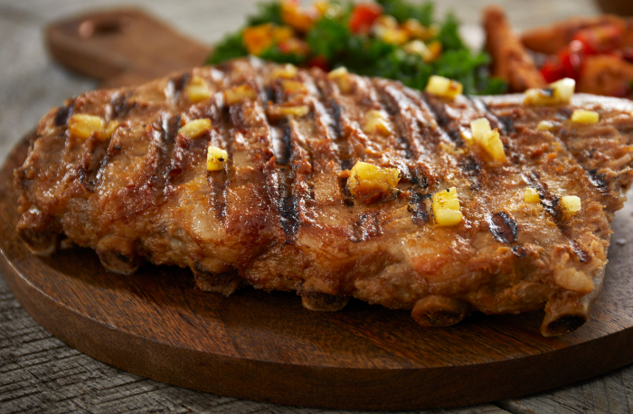 Pineapple Sriracha St. Louis-Style Pork Ribs