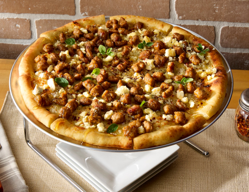 Spicy Sausage and Hot Honey Feta Pizza Recipe