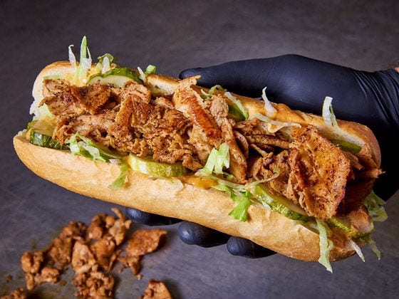 Blackened Chicken Po Boy