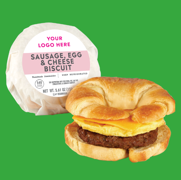 Sausage egg and cheese Biscuit