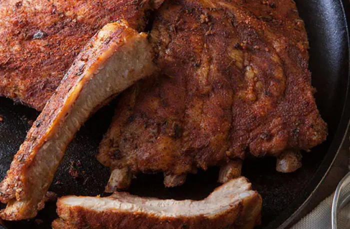 Spicy Smoked St. Louis-Style Pork Spareribs