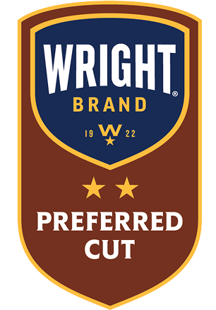 Wright brand preferred cut banner