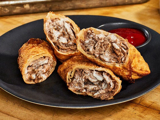 Cheesesteak Egg Rolls