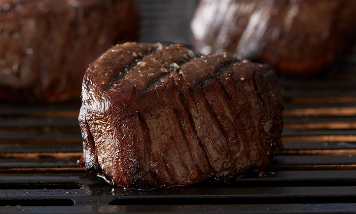 Steak on a grill