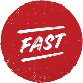 Image that says "fast."