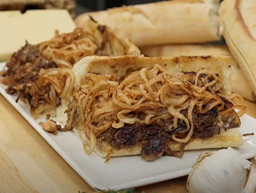 French Onion Philly sandwich