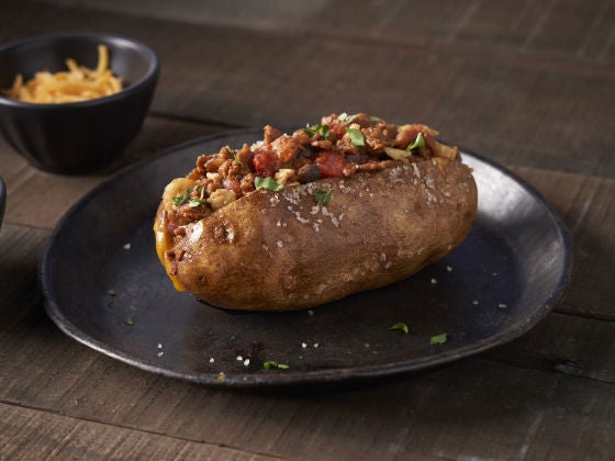 Loaded Steak Chili Baked Potato Recipe