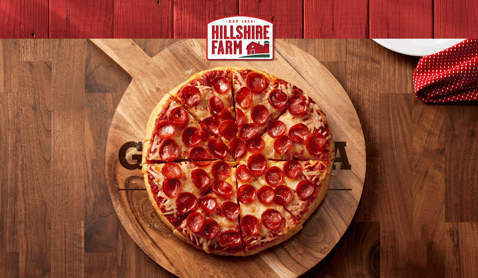 Hillshire Farm, boarded pepperoni pizza GIF