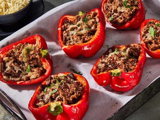 Image of Steak Stuffed Peppers Recipe.