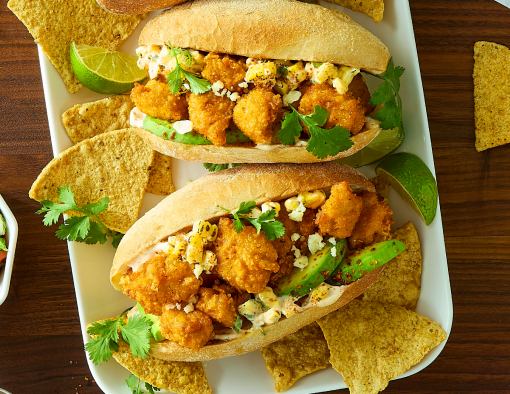 Hot Honey Chicken Elote Torta