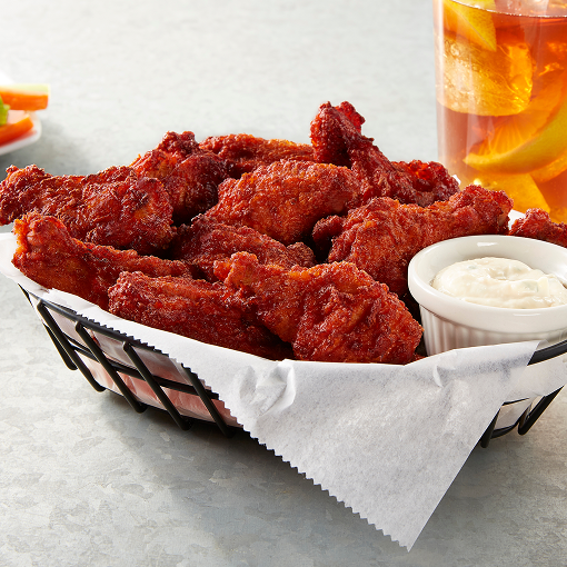 crispy spicy bone-in chicken wings