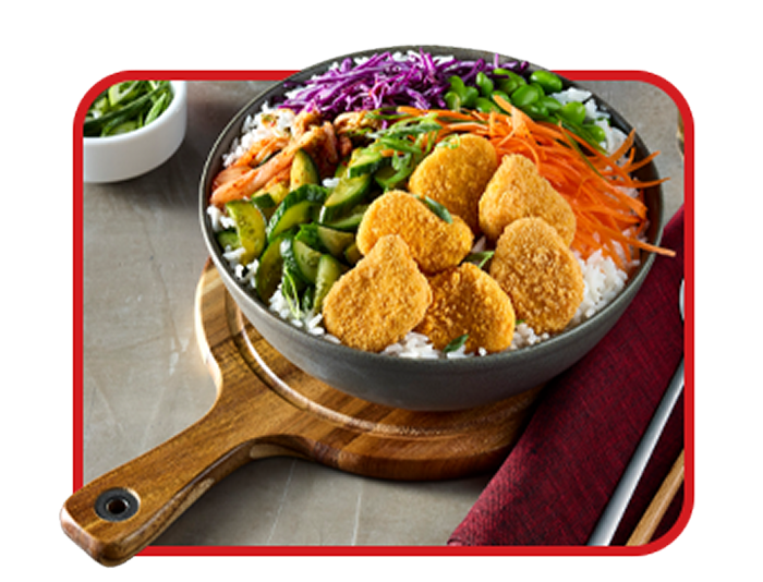 Gluten-Free Chicken Nuggets Bibimbap